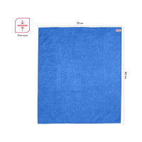 Тряпка для мытья пола OfficeClean люкс, микрофибра, 70x80см, индивид. упаковка 320861