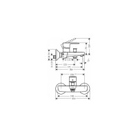 Смеситель для ванны Hansgrohe Vernis blend 71440000 00000090655
