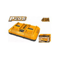 Двойное зарядное устройство INDUSTRIAL 2x21B, 4 A*ч  INGCO FCLI2034