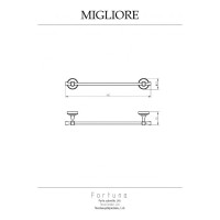Полотенцедержатель Migliore FORTUNA L46 см, золото 27660