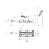 Плунжерный зажим KUKAMET с кронштейном до 79 кг 532-5-Q20