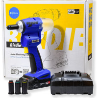 Заклепочник Gesipa Birdie, 1 аккумулятор, картон. коробка М00021445