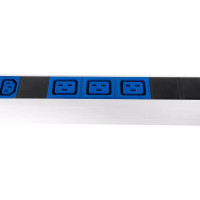 Блок силовых розеток Rem -32, вертикальный, неуправляемый, IEC 60320 С13x36, IEC 60320 С19x6, вход IEC 309, шнур 3 м, 1863мм, однофазный 32А, автомат + индикатор, алюминий R-32-36C13-6C19-A-I-1820-3-2P
