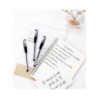 Гелевая ручка DELI набор,, 0,35 линия, черный, 1 шт E6600SBLACK