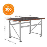 Монтажный стол-верстак IRONMEBEL Worktop Montage l 1500x1000 мм M-DMVL15001000