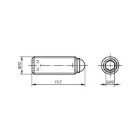 Упор шариковый KIPP K0384.81012