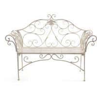 Скамья Tetchair Secret de Maison BEAUJOLAIS (mod. PL08-8574) металл, 136x46x96см, белый антик (antique white) 11880