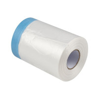 Укрывное полотно на малярной ленте WASHI-SHIELD 30 м x 55 см Rollingdog 81449