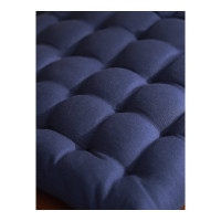 Подушка на стул Tkano коллекция Essential из хлопка темно-синего цвета, 40x40 см TK24-CP0004