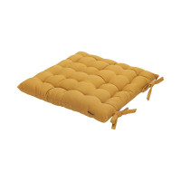 Подушка на стул Tkano коллекция Essential из хлопка цвета карри, 40x40 см TK24-CP0005