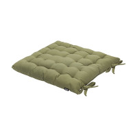 Подушка на стул Tkano коллекция Essential из хлопка оливкового цвета, 40x40 см TK24-CP0001