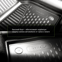 Коврики 3D в салон FORMAT подходят для GEELY Okavango 2020, Внедорожник 5 дверей, 5 шт. (ПУ, повышенная износостойкие .3DA70258210k FORMAT.3DA70258210k