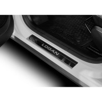 Накладки порогов AutoMax (4 шт.) Renault Logan 2014- AMRELOG01