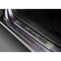 Накладки порогов AutoMax (4 шт.) Skoda Octavia 2013-2020 AMSKOCT01