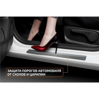 Накладки порогов AutoMax (4 шт.) Volkswagen Polo 2014-2020 AMVWPOL01