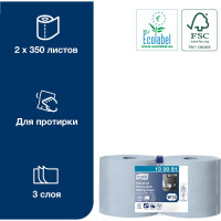 Индустриальная бумага TORK Advanced Wiper 440 Blue Performance 2 рулона в упаковке арт. 130081 11110