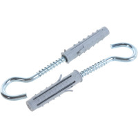 Шуруп НАКРЕПКО-крюк 6х60 с дюбелем 10 50 шт. 103821