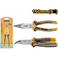 Изогнутые тонкогубцы INGCO 160мм HBNP08168