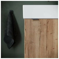 Подвесная тумба Sancos Mini 355x205x500, с распашной дверцей, внутри 1 полка, дуб галифакс натуральный, арт. MN35EGL