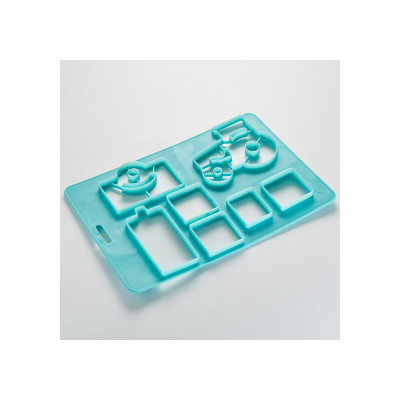 Форма для вырубки из теста Webber BE-4429 r 3D бирюзовый 0R-00004842