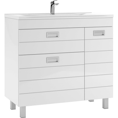 Тумба под умывальник "Elen 90" Домино Cube с 2 верхними ящиками В2 DC5005T