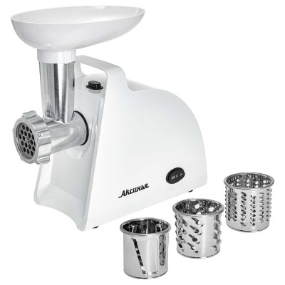 Электромясорубка Аксинья КС-2005С белый, 2000 Вт Р1-00010514
