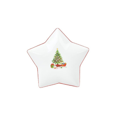 Набор фигурных тарелок-блюд для сервировки Nouvelle magic of christmas звезда, 2 шт., 25x24 см 1620121-Н2