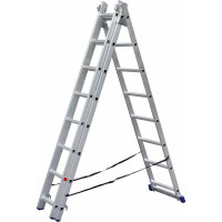 Трёхсекционная алюминиевая лестница SMARTY 3х8 SN011-308