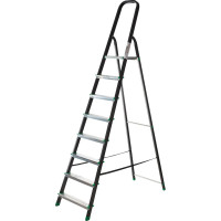 Стальная стремянка с алюминиевой ступенью SMARTY Combi 8 ступеней SN023-12