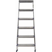 Алюминиевая двухсторонняя стремянка SMARTY Alpha Duo 6 ступеней SN026-06