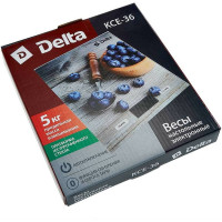 Настольные электронные весы Delta KCE-36 Сладкая черника : 5 кг, стекло 0R-00002251