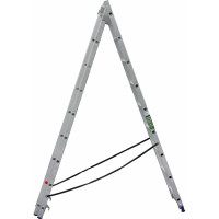 Трехсекционная алюминиевая лестница SMARTY 3х9 SN011-309