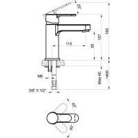 Смеситель для раковины Azario TEVIS AZ-15494501