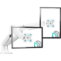 Настольный кронштейн для двух мониторов 13-32 дюймов ONKRON G200 White G200W