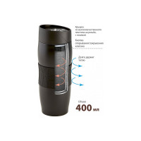 Вакуумная термокружка Alpenkok AK-04053A черный, 400мл Р1-00004174
