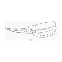 Многофункциональные ножницы для кухни, NADOBA BORGA 23 см, 723315