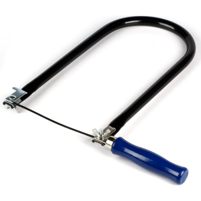 Ручной лобзик Smartbuy 150 мм, деревянная ручка, труб. рамка, пилка в комплекте SBT-JS-150