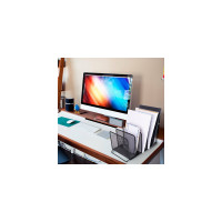 Металлическая подставка для сортировки писем и бумаг BRAUBERG Germanium 5-ти секционная 231968