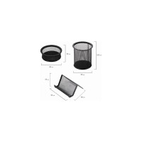 Настольный набор BRAUBERG Germanium из металла, 7 предметов, черный 231962