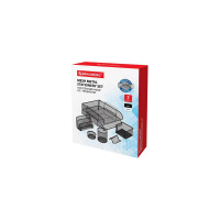 Настольный набор BRAUBERG Germanium из металла, 7 предметов, черный 231962