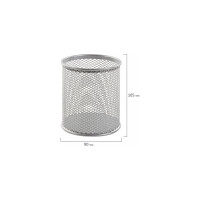 Настольный набор BRAUBERG Germanium из металла, 7 предметов, серебристый 231963