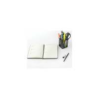 Подставка-органайзер BRAUBERG Germanium металлическая, квадратное основание, 98x80x80 мм, черная 231938