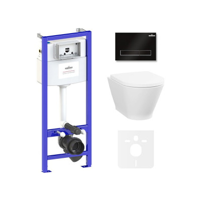 Инсталляция с подвесным унитазом комплект 6 в 1 Lavinia Boho Elegant Rimless 87561062