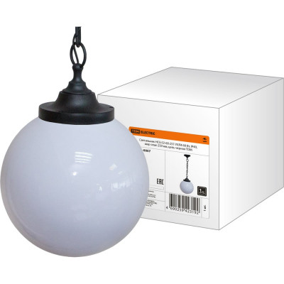 Светильник TDM ELECTRIC НСБ 02-60-251 УХЛ4 60 Вт, IP40, шар опал 250 мм, цепь черная SQ0313-0007