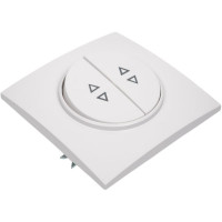 Выключатель Bylectrica 2-клавишный, проходной, скрытая установка, серия ПРОВАНС квадрат, белый С(6+6) 10-2363