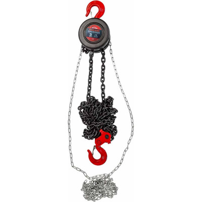 Подвесная механическая лебедка с фиксацией цепи натяжения Forcekraft 3т FK-TRC9030(48593)
