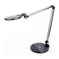 Настольный светильник Camelion KD-865 C48 черный металлик LED 10 Вт, 230В, 600 лм, сенсор, регулировка яркости и цветовой температуры 13403