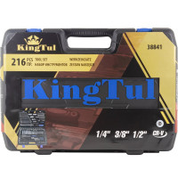Набор инструментов KingTul 216пр. 1/4", 3/8", 1/2" (6гр.) KT-38841(50523)