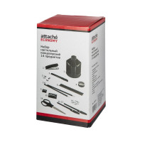 Настольный набор Attache Economy черный, вращающийся, 14 предметов 166747