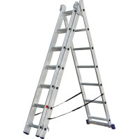Трёхсекционная алюминиевая лестница SMARTY 3x7 SN011-307